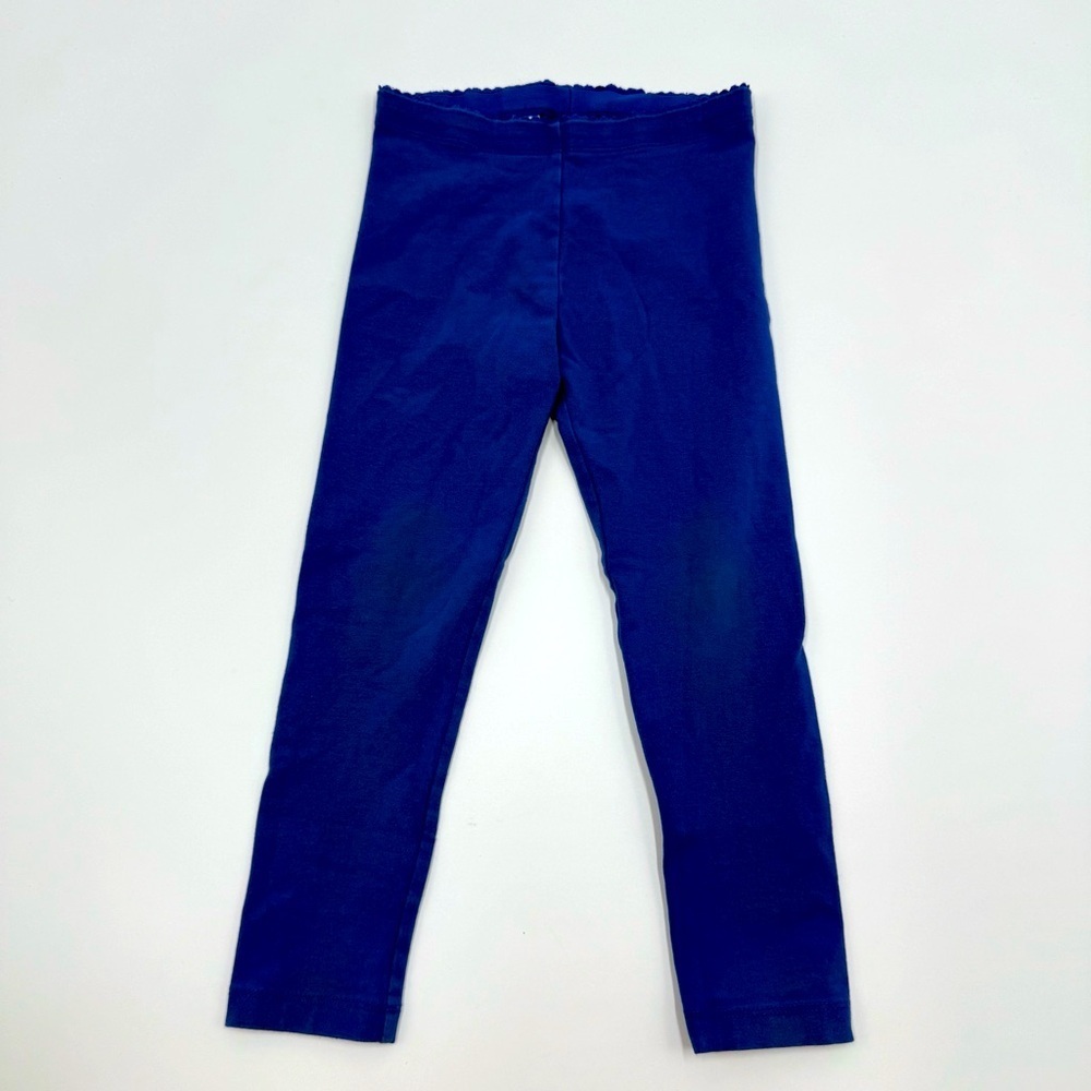 Tea Collection Girls Solid Leggings Royal Blue 5 Cotton Blend